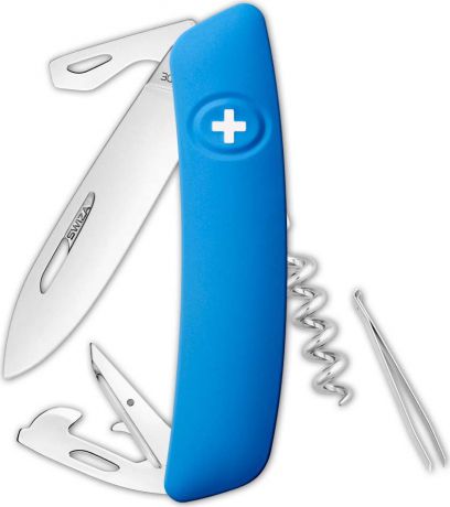 Перочинный швейцарский нож SWIZA D03 Standard, KNI.0030.1031, синий, 95 мм, 11 функций