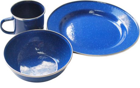 Набор походной посуды Tramp, цвет: синий. TRC-074