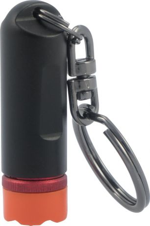 Брелок-фонарик Munkees Keychain, для ключей, на карабине, цвет: черный