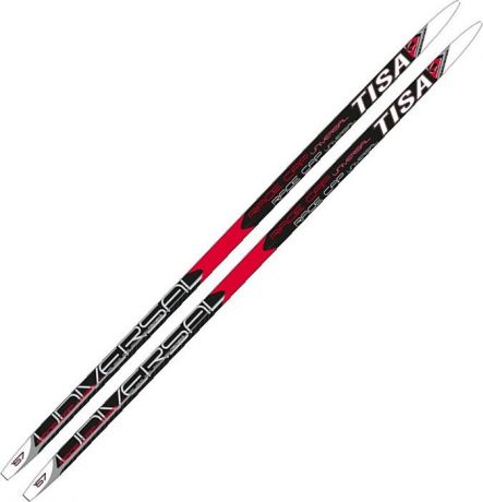Лыжи беговые Tisa Race Cap Universal Jr, цвет: черный, красный, рост 182 см
