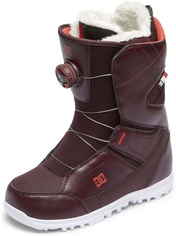 Ботинки для сноуборда DC Shoes SEARCH J BOAX WIN, цвет: вишневый. Размер 6B (37)