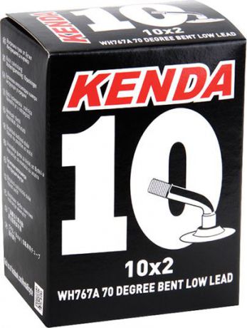 Велокамера Kenda 10x1.75-2.00 a/v с загнутым ниппелем
