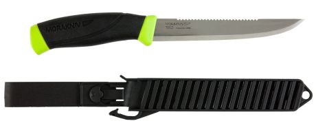 Нож туристический Morakniv "Fishing Comfort Scaler 150", разделочный филейный, цвет: черный, зеленый, длина лезвия 15 см