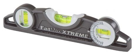 Уровень Stanley "FatMax XL Torpedo", 3 капсулы, цвет: серый, 25 см