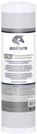 Картридж угольный Unicorn "FCBL", для очистки воды, 10"