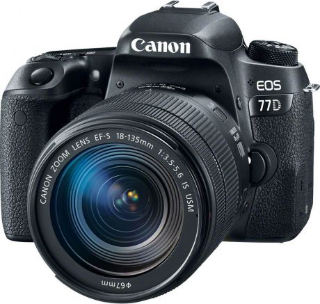 Зеркальный фотоаппарат Canon EOS 77D Kit 18-135 IS USM