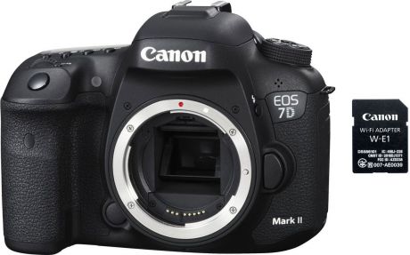 Зеркальный фотоаппарат Canon EOS 7D Mark II Body, Black + Wi-Fi адаптер