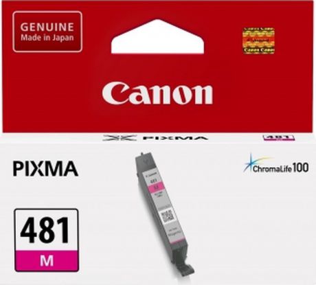 Картридж Canon CLI-481 для Canon Pixma TS6140/TS8140TS/TS9140/TR7540/TR8540, 1010561, Magenta