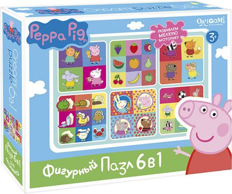 Peppa Pig Пазл для малышей Герои и предметы 6 в 1