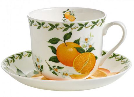Чайная пара Maxwell & Williams "Апельсин", 480 мл, 2 предмета