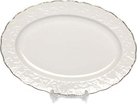Тарелка овальная, цвет: белый, 30,3 х 21,5 см