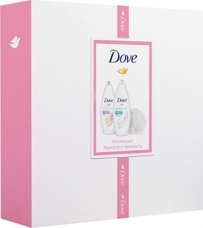 Подарочный набор Dove Коллекция Красота и нежность + Мочалка