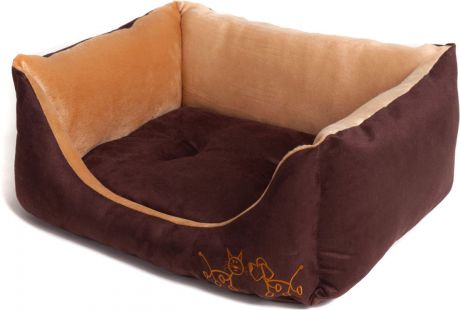 Кровать для животных Prolapa "Котопес", 02500411, коричневый, 64 x 54 x 25 см