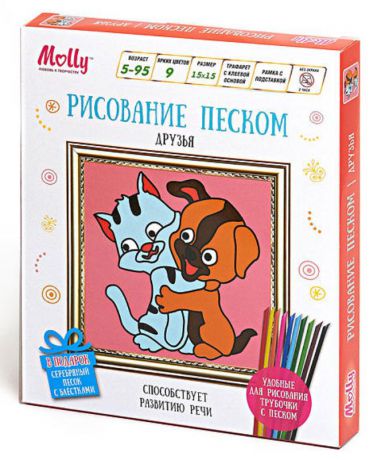 Molly Набор для создания картины из цветного песка Друзья