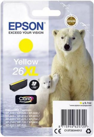 Картридж Epson 26XL (C13T26344012), желтый