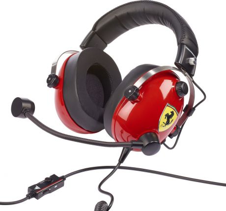 Игровая гарнитура Thrustmaster THR91 T.Racing Scuderia Ferrari Edition для Xbox One, PS4, Nintendo Switch, 3DS, PC, красный