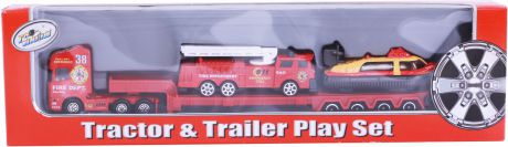 Pioneer Toys Набор пожарной техники на трейлере