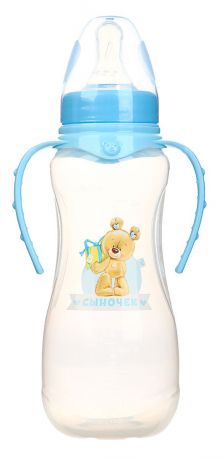 Бутылочка для кормления Mum&Baby "Мишка Томми", 2969804, голубой, 250 мл
