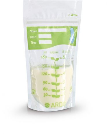 Пакет для замораживания грудного молока Ardo "Easy Freeze", с верхним зажимом, 20 шт
