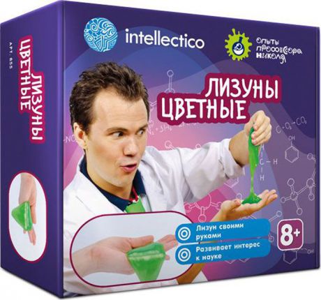 Intellectico Набор для опытов и экспериментов Лизуны цветные