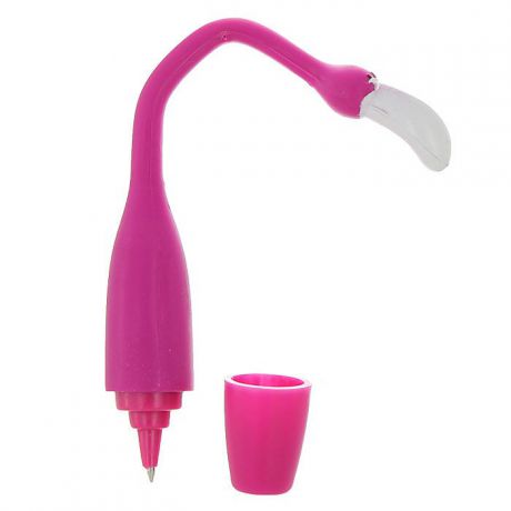 Ручка гнущаяся "Фламинго", цвет в ассортименте. 000136