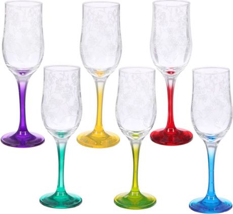 Набор бокалов для шампанского Декостек "Рrimavera", 200 мл, 6 шт. 2195436
