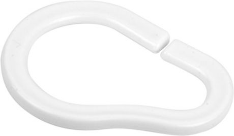 Кольца для шторки в ванной Verran, цвет: белый. 682-10