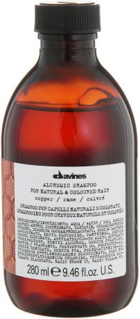 Davines Шампунь "Алхимик" для натуральных и окрашенных волос Alchemic Shampoo for natural and coloured hair, тон copper (медный), 280 мл