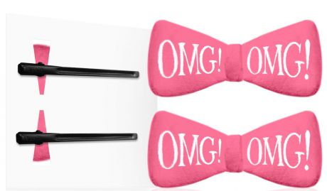 Double Dare OMG! Заколки для фиксации волос во время косметических процедур, цвет: ярко-розовый