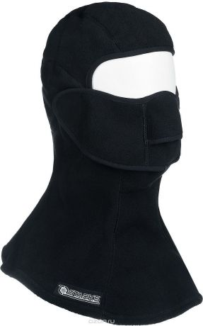 Подшлемник Starks "Fleece Collar Open", с защитой шеи, цвет: черный. Размер L/XL