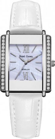 Часы наручные женские "Royal Crown", цвет: серебристый. 3645B-RDM-2