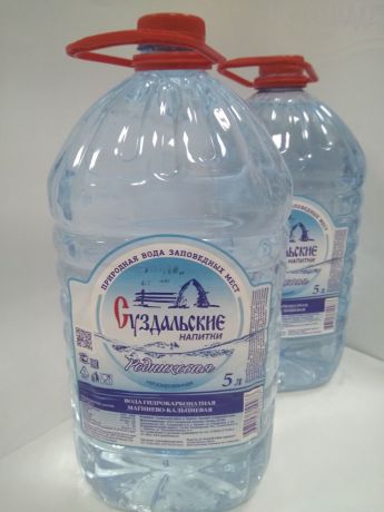 Вода Суздальские напитки, родниковая, негазированная, 2 шт х 5 л