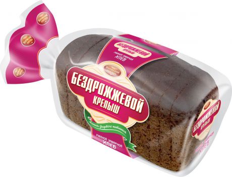 Волжский Пекарь Хлеб Крепыш, бездрожжевой, заварной, в нарезке, 350 г