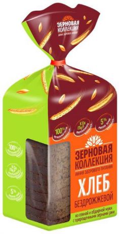 Хлеб зерновой Волжский пекарь, бездрожжевой, 250 г