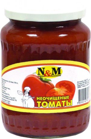 Овощные консервы N & M "Томаты", 680 г