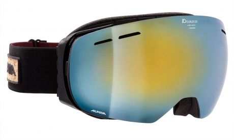 Очки горнолыжные Alpina "Granby MM", цвет: черный, красный, синий
