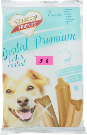 Лакомство для взрослых собак Stuzzy "Friend. Dental Premium", для собак до 12 кг, 210 г, 7 шт