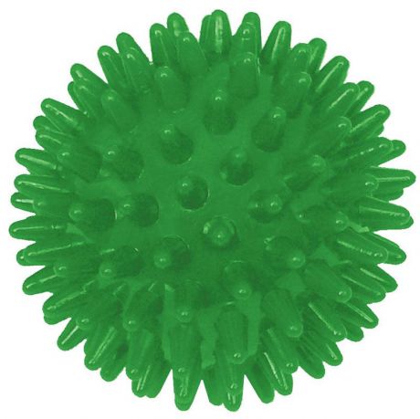 Игрушка для собак V.I.Pet "Массажный мяч", цвет: зеленый, диаметр 6 см