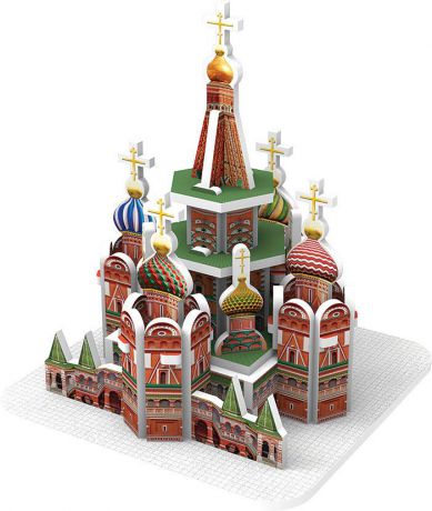 3D Пазл IQ 3D Puzzle "Собор Василия Блаженного, Москва"