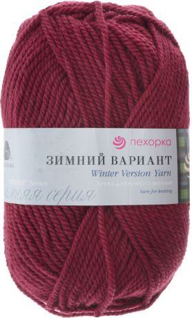 Пряжа для вязания Пехорка "Зимний вариант", цвет: темно-бордовый (323), 100 м, 100 г, 10 шт