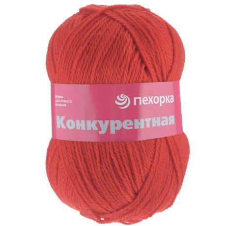 Пряжа для вязания Пехорка "Конкурентная", цвет: красный мак (88), 250 м, 100 г, 10 шт