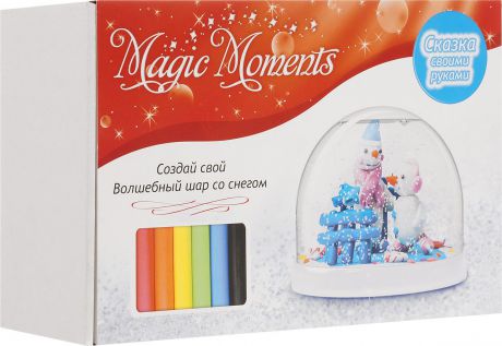 Magic Moments Набор для создания украшений Создай Волшебный шар со снегом Снеговики Ангелы