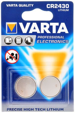 Батарейка Varta "Professional Electronics", тип CR2430, 3В, 2 шт