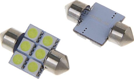 Комплект светодиодных ламп Torso C5W, 31 мм, 12 В, 6 SMD-5050, свет белый, 2 шт. 1059232