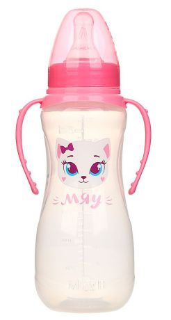Бутылочка для кормления Mum&Baby "Кошечка Софи", 2969809, розовый, 250 мл