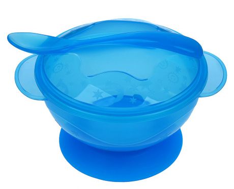 Набор посуды для кормления Крошка Я, 3278989, голубой, 2 предмета