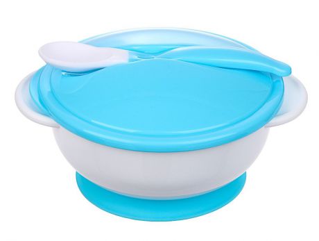 Набор посуды для кормления "Крошка Я", 3532966, голубой, 2 предмета