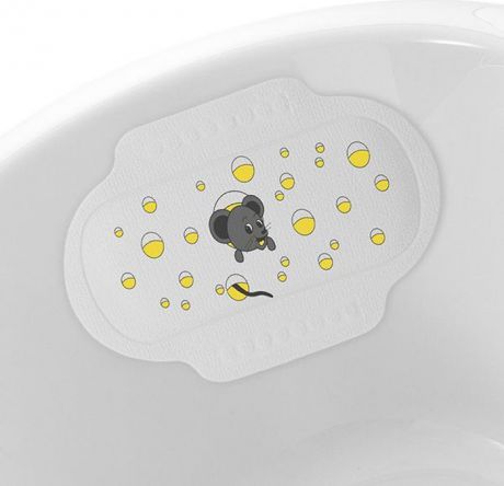 Подголовник для ванны Bacchetta "Mickey", цвет: белый, 25 х 34 см