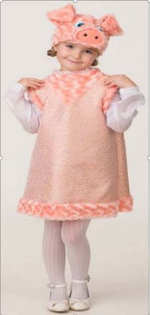 Карнавальный костюм Батик "Свинка Жози", цвет: розовый. Размер: 26-28