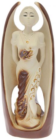 Ваза-статуэтка Керамика ручной работы ""Стелла", цвет: коричневый